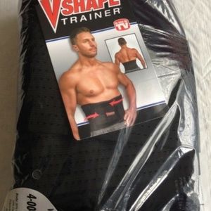 NWT V-Shape Trainer Waist Training Belt 1X/2X Black